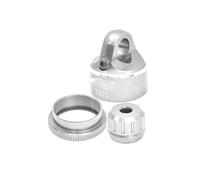 QOAKSDY RC Repair Parts For LOSI For PROMOTO-MX LOS06000 LOS06002 1/4 RC MOTORCYCLE Upgrade Accessories Metal Shock Absorber Cap Cover LOS263008(Silver)