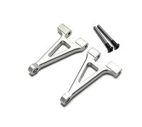 QOAKSDY RC Repair Parts For Mjx For Hyper For Go 14301 14302 Modified Accessories Upgraded Metal Rear Upper For Swing Arm 1/14 Remote Control Car(Silver)
