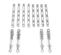 QOAKSDY RC Repair Parts For MN For MN168 For MN78 External For Spring Shock Absorber Fixed Rod 1/12 rc cars Aluminum Upgrade Parts Accessories(Silver)
