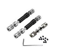 QOAKSDY RC Repair Parts For MN128 MN86 MN86S MN86K MN86KS For MN G500 1/12 rc cars Upgrade Parts Accessories 3pcs Metal Drive Shaft CVD Driveshaft(Black)