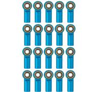 QOAKSDY RC Repair Parts For RC Crawler Car Boat Airplane Parts Accessories 20Pcs M3 Metal Ball End Link Tie Rod End Ball Joint(Blue)