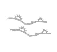 QOAKSDY RC Repair Parts For SCX10 II III Pro VS4-10 For Capra Axle Comp Upgrade Parts For LCG Aluminum Alloy For Chassis Rail Set 1/10 RC Rigs Crawler(Silver)