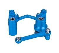 QOAKSDY RC Repair Parts For Traxxas BL-2S For Slash 4x4 4WD Upgrade Parts Aluminum Steering Bellcrank And Drag Link Servo Saver Set(Blue)