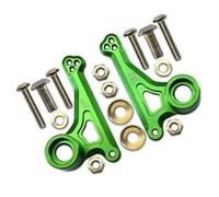QOAKSDY RC Repair Parts For Traxxas For E-Revo 2.0 For VXL 86086-4 For Monster Truck 1/10 rc cars Upgrade Metal Front Rocker Arm Set Shock Mount 5358(Green)