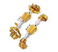 QOAKSDY RC Repair Parts For Traxxas For TRX-4 Axles Upgrade Parts Accessorie Aluminum Alloy Front And Rear Portal Axle Housing 1/10 RC Crawler Car(Yellow)