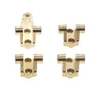 QOAKSDY RC Repair Parts For Traxxas For TRX4 1/10 RC Crawler Car Upgrade Parts Brass Front Rear Axle Lower Shock Mount Suspension Links Stand