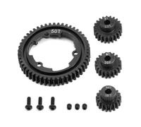 QOAKSDY RC Repair Parts For Traxxas For X-Maxx For E-Revo 2.0 For VXL For MAXX 1/5 1/10 rc cars Steel 46T 50T 52T 54T Spur Gear With Pinion Gear(50T)