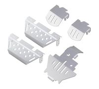 QOAKSDY RC Repair Parts For TRX4 Aluminum Alloy For Chassis Armor Axle Protector Skid Plate 1/10 RC Crawler Upgrade Parts Accessories