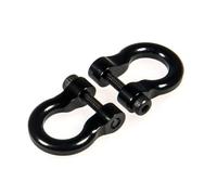QOAKSDY RC Repair Parts For TRX4 For TRX6 For Axial For SCX10 D90 Metal Trailer Tow Hook Shackle Rescue For 1/10 RC Crawler Car Accessories(Black)