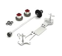 QOAKSDY RC Repair Parts For Wltoys 144001 144010 144016 144018 For RIaarIo Metal Second Floor Board Differential Central Drive Shaft 1/14 rc cars Parts(Silver)