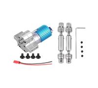 QOAKSDY RC Repair Parts For WPL For MN Metal Gearbox With Teeth 370 Gearmotors Military Semi Trucks For Pickup Trucks Drive Shafts(Silver)