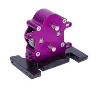 QOAKSDY RC Spare Part For Axial For SCX10 For Capra PRO 1/10 RC Crawler Dual Transmission Gearbox With Steel Gear For LCG Upgrade rc Car Modification Parts(Purple)