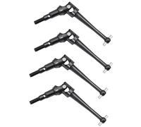 QOAKSDY RC Spare Part For MJX For Hyper For Go 16209 16210 16207 16208 H16 Metal Drive Shaft CVD Driveshaft 1/16 Replacement Accessories rc Car Upgrade Part(Black)