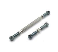 QOAKSDY RC Spare Part For MN D90 D99 FJ-45 For MN99s MN40 MN45 MN90 MN91 MN96 MN99 Metal Adjustable Steering Linkage Servo Link Pull Rod rc Car Crawler Upgrade Parts(Gray)