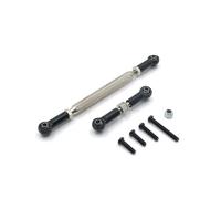 QOAKSDY RC Spare Part For MN D90 MN99S Replacement Metal Adjustable Steering Link Servo Rod Linkage Car Accessories rc Upgrade Parts(Black)