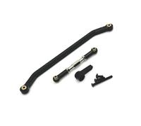 QOAKSDY RC Spare Part For MN For MN128 1/12 Steering Link Rod Stronger Linkage Tie Gear Pull Servo Horn Arm rc Car Parts Accessories(Black)