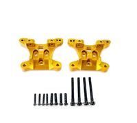 QOAKSDY RC Spare Part For SCY 1/16 16103 16101 16102 16106 16201 16101PRO For 16102PRO 16103PRO 16106PRO Front Rear Shock Brackets Speed rc Car Upgraded Fittings(Yellow)