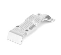 QOAKSDY RC Spare Part For Traxxas 1/10 For E-Revo For VXL 2.0 86086-4#8637 Front Pieces Rear 1 Piece Skid Plate For Chassis Guard rc Car Upgrade Parts Accessories(Silver,Rear)