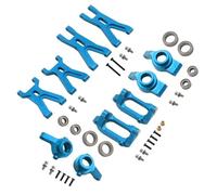 QOAKSDY RC Spare Part For WLtoys For A949 A959 A969 A979 K929 184011 1/18 Metal Upgrade Front Rear For Swing Arm Base C Hub Steering Cup With Bearing rc Car Parts(Red,Set)