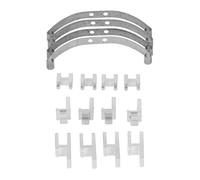 QOAKSDY RC Spare Part For WPL B4 24 1/16 rc Car Parts RC For Leaf For Spring Suspension Alluminum Alloy For For Bar Accessories(Silver)