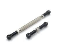 QOAKSDY RC Spare Part For WPL C14 C24 C24-1 C34 C44 B14 B24 Metal Adjustable Steering Linkage Servo Link Pull Rod rc Car Crawler Accessories Upgrade Parts(Black)