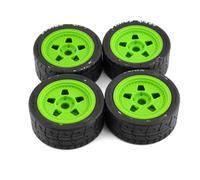 QOAKSDY RC Tires For ARRMA For ZD For Racing EX07 1/7 4WD Brushless rc Car 8585 4PCS 109mm RC Tires Wheel 17mm Hex Hub Tire(Green)