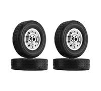 QOAKSDY RC tires For WPL D12 1/10 RC Truck Car DIY Upgrade Spare Parts Replacement Accessories 4Pcs Wheel 55mm Rubber Tire Tyre