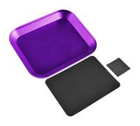 QOAKSDY RC Vehicles Parts 9IMOD RC Aluminium Alloy Magnetic Screw Tray Plate Storage For Airplane Car Boat Crawler For Model Repair Tool(Purple)