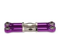 QOAKSDY RC Vehicles Parts Adjustable Servo Linkage Pulling Steering Rods Arms M4 Thread 3mm Hole 69-80mm Long For RC For Hobby For Model Car Upgraded Parts(Purple)