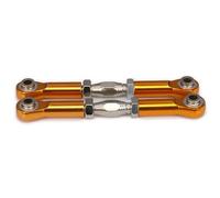 QOAKSDY RC Vehicles Parts Adjustable Servo Linkage Pulling Steering Rods Arms M4 Thread 3mm Hole 69-80mm Long For RC For Hobby For Model Car Upgraded Parts(Yellow)