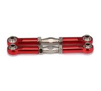 QOAKSDY RC Vehicles Parts Adjustable Servo Linkage Pulling Steering Rods Arms M4 Thread 3mm Hole 69-80mm Long For RC For Hobby For Model Car Upgraded Parts(Red)