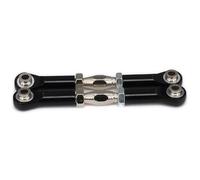QOAKSDY RC Vehicles Parts Adjustable Servo Linkage Pulling Steering Rods Arms M4 Thread 3mm Hole 69-80mm Long For RC For Hobby For Model Car Upgraded Parts(Black)