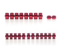 QOAKSDY RC Vehicles Parts For Arrma 4x4 For Granite For Big For Rock For Senton For Typhon 1/10 Rc Car Parts 22pcs Aluminum Alloy Pivot Ball Head Set