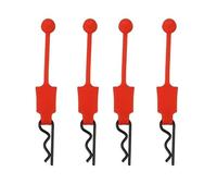 QOAKSDY RC Vehicles Parts For ARRMA For Mojave For Limitless For Typhon For Kraton 1/7 1/8 rc Car Rubber Body Clip Retainer Shell Fixed Buckle Lock(Red)