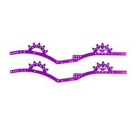 QOAKSDY RC Vehicles Parts For Axial For Capra For Scx10 1/10 rc Car Part Accessories Replacement Parts Aluminum Alloy For Chassis Frame Rail Set(Purple)