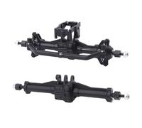 QOAKSDY RC Vehicles Parts For Traxxas Trx-4m 1/18 RC Crawler Upgrade Parts Replacement Plastic Front And Rear Axle Set Complete With Servo Mount
