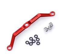 QOAKSDY RC Vehicles Parts For TRX-4M For Bronco For Defender 1/18 RC Crawler Car For Model Upgrade Parts Aluminum Alloy Steering Link Linkage Rod(Red)