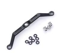 QOAKSDY RC Vehicles Parts For TRX-4M For Bronco For Defender 1/18 RC Crawler Car For Model Upgrade Parts Aluminum Alloy Steering Link Linkage Rod(Black)