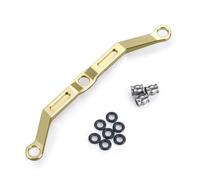 QOAKSDY RC Vehicles Parts For TRX-4M For Bronco For Defender 1/18 RC Crawler Car For Model Upgrade Parts Aluminum Alloy Steering Link Linkage Rod(Yellow)