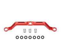QOAKSDY RC Vehicles Parts For TRX-4M For Bronco For Defender K10 1/18 RC Crawler Car For Model Upgrade Parts Aluminum Alloy Steering Linkage Link Rod(Red)