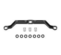 QOAKSDY RC Vehicles Parts For TRX-4M For Bronco For Defender K10 1/18 RC Crawler Car For Model Upgrade Parts Aluminum Alloy Steering Linkage Link Rod(Black)