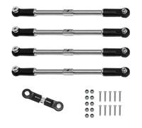 QOAKSDY Steering Linkage Rod For Arrma 1/8 For Karton For Outcast 1/7 For Big For Rock rc cars Upgrade Parts 5pcs Front Rear Link Rod Tie Servo