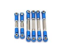 QOAKSDY Steering Linkage Rod For ARRMA For Giant For Stone For Small For Typhoon For Granite 1/10 RC Cars Tie Rod Steering Metal Linkage For Combo Kit(Blue)