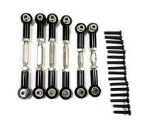QOAKSDY Steering Linkage Rod For Arrma For Senton 3S 1/10 rc cars Accessories Replacement Parts 6pieces Aluminum Alloy Steering Link Rod Set(Black)