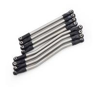 QOAKSDY Steering Linkage Rod For Axial For Capra 1.9 For UTB AXI03004 1/10 RC Crawler Car Upgrade Parts 8pcs Steel Links Suspension Linkage