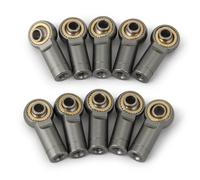 QOAKSDY Steering Linkage Rod For Axial For SCX10 For TRX-4 1/10 rc cars Boat Airplane DIY Parts 10pcs Metal M3 Link Tie Rod End Ball Joint(Gray)