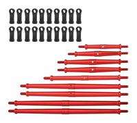 QOAKSDY Steering Linkage Rod For Axial For SCX10 III JT For Gladiator 1/10 RC Crawler Car Upgrade Parts 9Pcs Metal Suspension Link Rod For Chassis Link Set