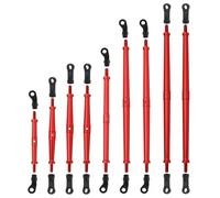 QOAKSDY Steering Linkage Rod For Axial For SCX10 III JT For Gladiator 1/10 RC Crawler Car Upgrade Parts 9Pcs Metal Suspension Link Rod For Chassis Link Set