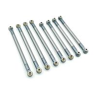 QOAKSDY Steering Linkage Rod For MN86S MN86 MN86KS MN86K For MN G500 1/12 rc cars Accessories Upgrade Parts 8PCS Metal Pull Rod Link Rod Linkage(Gray)