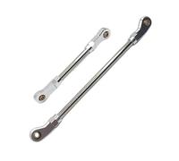QOAKSDY Steering Linkage Rod For WLtoys 104006 104010 104020 104026 1/10 rc cars Metal Parts Upgrading The Steering Rod And Servo Rod Of The Front Axle(Silver)